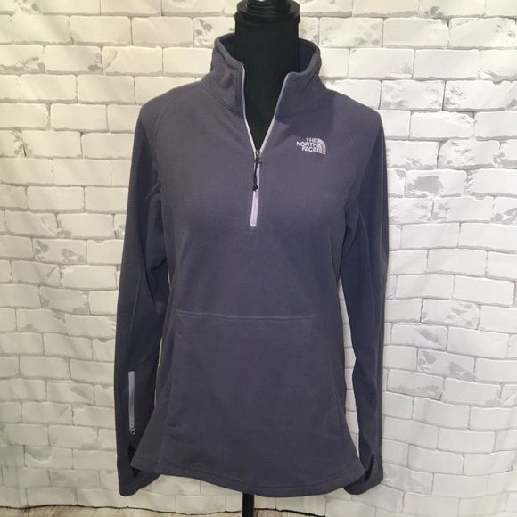 The North Face Tops - The North Face, Purple Front 1/4 Zip Pullover, Medium